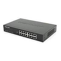 Коммутатор POE Mercury SG116PS 14 портов POE 100Мбит + 2 порт Ethernet (UP-Link) 100 Мбит, БП встроенный,