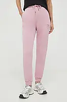 Urbanshop com ua Бавовняні спортивні штани Pinko колір рожевий однотонні РОЗМІРИ ЗАПИТУЙТЕ