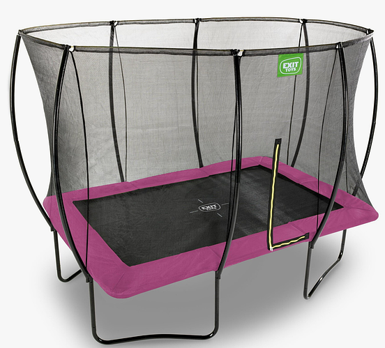 Батут EXIT Silhouette прямоугольный 244x 366см (большой, для детей ...
