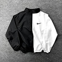Ветровка чоловіча біла з чорним Nike