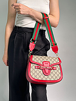 Сумка Женская GUCCI Lady Web Red Красного Цвета