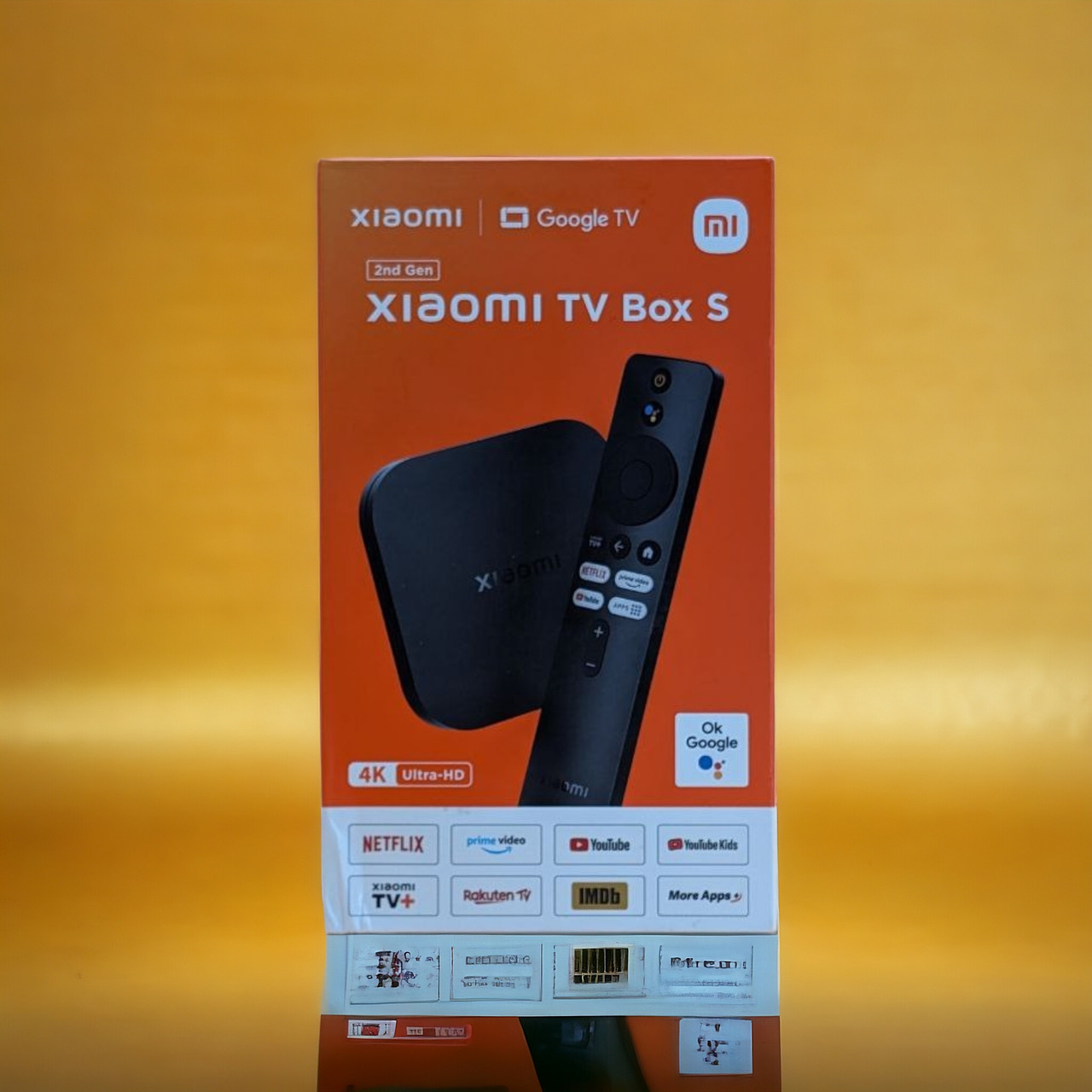 ТВ Приставка медиамлеер Xiaomi Mi Box S 4K 2nd Gen MDZ-28-AA (для телевизоров) Google TV(вітринний варіант)