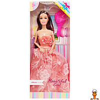 Дитяча лялька "beautiful girl", в святковій сукні, іграшка, віком від 3 років, Bambi D200-216(Orange)