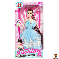 Дитяча лялька "fashion pretty girl", в святковій сукні, іграшка, віком від 3 років, Bambi YE-78(Blue)