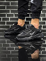 Черные кроссовки для мужчины найк из натуральной замши Nike Air Zoom Structure Black Nestore Чорні кросівки