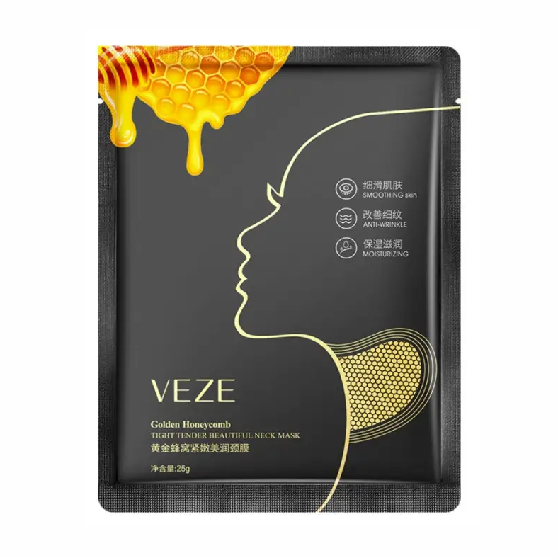 Тканинна маска для шиї Veze Golden Honeycomb Tight Tender Beautiful Neck Mask