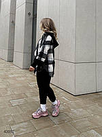 Молодіжний жіночий спортивний костюм, кофта-сорочка з капюшоном та штани-джоггери з 42 по 48 розмір, фото 8