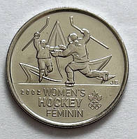 Канада 25 центів 2009, Перемога жіночої збірної з хокею на олімпіаді Солт-Лейк-Сіті 2002