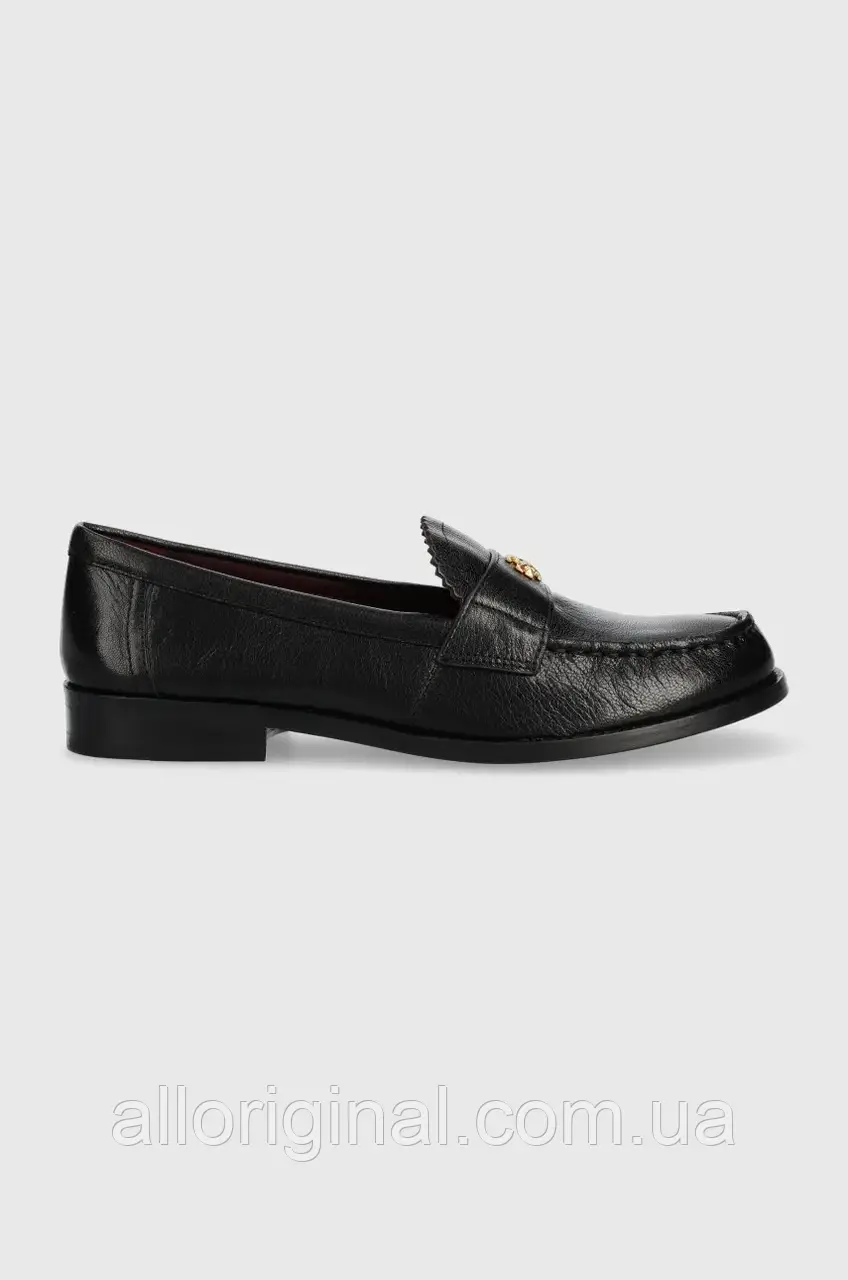 Urbanshop com ua Шкіряні мокасини Tory Burch CLASSIC LOAFER жіночі колір чорний на плоскому ходу 150907-006