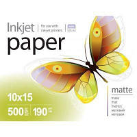 Фотопапiр PrintPro матовий 190г/м2 10x15см 500арк. (PME1905004R) SM