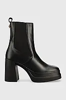 Urbanshop com ua Шкіряні черевики Kurt Geiger London Stomp Heeled Chelsea жіночі колір чорний каблук блок