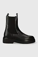 Urbanshop com ua Шкіряні черевики GARMENT PROJECT June Chelsea жіночі колір чорний на плоскому ходу GPW2406