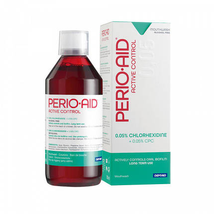 Ополіскувач для порожнини рота PERIO-AID ACTIVE CONTROL 500 мл, фото 1