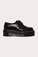 Urbanshop com ua Шкіряні туфлі Dr. Martens 1461 Quad жіночі колір чорний на платформі РОЗМІРИ ЗАПИТУЙТЕ