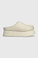 Urbanshop com ua Шкіряні шльопанці Calvin Klein Jeans CLOSE TOE FLATFORM MG UC жіночі колір бежевий на