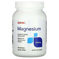 Магний оксид, Magnesium, GNC, 500 мг, 120 капсул
