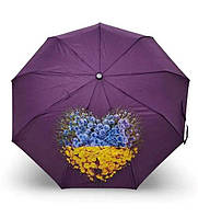 Зонт женский Toprain Патриот полуавтомат 9 спиц фиолетовый
