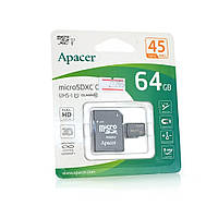 Карта памяти Apacer microSDHC Class 10 UHS-I, 64GB p