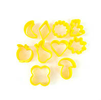 Набор форм для печенья пластиковых 10 шт Желтый Ytech GG, код: 6600708