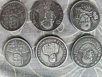Монета Л. Берія. І.Сталін. , Хрущів. Сувенір. Червонець. Набір. Медаль