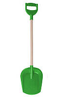 Лопатка большая с деревянной ручкой Технок зеленая (2902) GG, код: 7472315