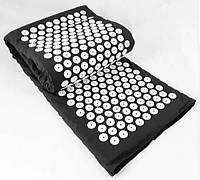 Акупунктурный массажный коврик Acupressure Mat or Bed of Nails Черный - htpk