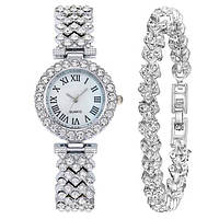 Часы женские CL Queen Silver + браслет в подарок - htpk
