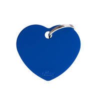 Сердце большое, синий BASIC ALUMINUM p
