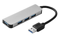 Концентратор USB-хаб RIAS BYL-2013U 4 порта USB 3.0 Silver UP, код: 8160706