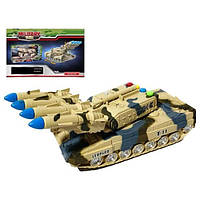 Игрушка Танк с подсветкой и звуком на батарейках Military Tank - htpk