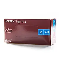 (Прочные) М Перчатки HOFFEN (Hoff Medical) латексные нестерильные неопудренные 25 пар Синие