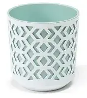 Горщик для квітів на ніжках "Ацтек" 15л d30см білий/м'ятний Lamela