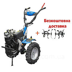 Мотоблок ДТЗ 512ДН-К + фреза ( 12 к.с., ручний стартер (колеса 5.00-12)) БЕЗКОШТОВНА ДОСТАВКА!