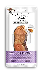 Ласощі для котів Natural Kitty Original Series Steamed Salmon шматочки лосося приготовані на пару 30 г