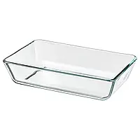 MIXTUR Жаростойкая посуда, бесцветное стекло, 27х18 см. Ікеа