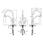 Кухонна мийка Lidz H6350BL PVD з дозатором, кошиком та змішувачем PVD03817 з підключенням до фільтра, фото 10