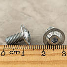 Гвинт М5х10 10,9 ISO 7380-2 з напівкруглою головкою з буртиком під шестигранник, фото 5