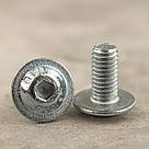 Гвинт М5х10 10,9 ISO 7380-2 з напівкруглою головкою з буртиком під шестигранник, фото 2