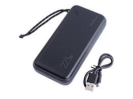 Зовнішній акумулятор Power Bank Usams  US-CD168 PB60 - 20000mAh PD22.5W+QC3.0 чорний