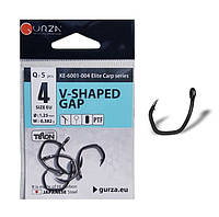 Крючки карповые Gurza V-SHAPED GAP PTF №4 (EU), 5 шт в упаковке