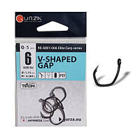 Крючки карповые Gurza V-SHAPED GAP PTF №6 (EU), 5 шт в упаковке