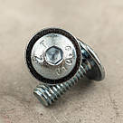 Гвинт М5х12 10,9 ISO 7380-2 з напівкруглою головкою з буртиком під шестигранник, фото 5