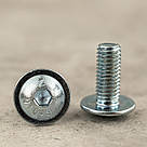 Гвинт М5х12 10,9 ISO 7380-2 з напівкруглою головкою з буртиком під шестигранник, фото 3