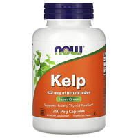 Вітаміни Now Foods Kelp 250 капсул 325 mcg нау фудс ламінарія натуральний йод підтримка щитовидної залози