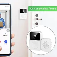 Домофон с камерой WiFi и датчиком движения Doorbell X9 Белый - htpk