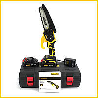 Аккумуляторная мини пила DeWalt DCM170N (24V, 5AH, шина 15 см) с бесключевой натяжкой цепи TC