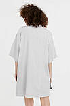 Жіноча рубашка oversize Finn Flare S21-11076-207 сіра XS, фото 3