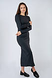 Жіноча сукня міді з розрізом, фото 9