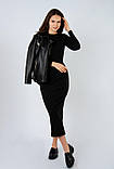 Жіноча сукня міді з розрізом, фото 3