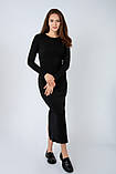 Жіноча сукня міді з розрізом, фото 2